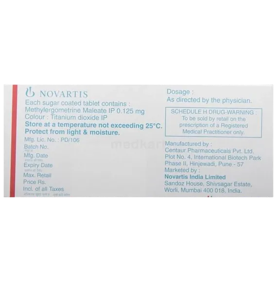 methergin tablet 10's